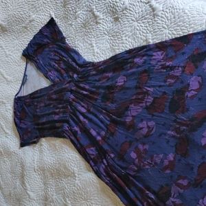 ModCloth v neck dress XL poppies